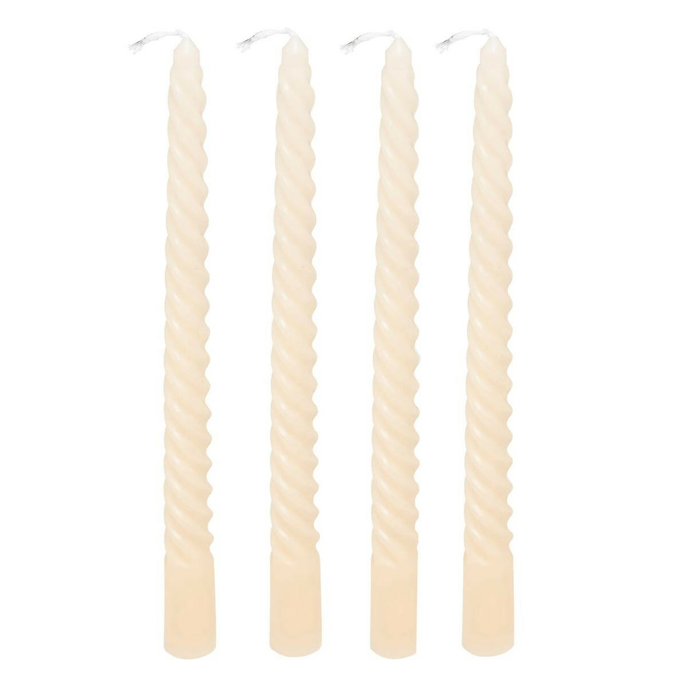 Lot de 4 bougies bâton 