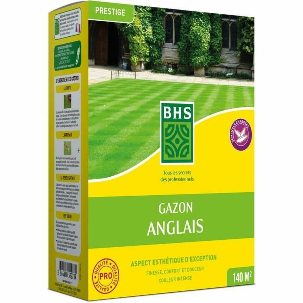 Gazon anglais 3 kg pour jardins haut de gamme