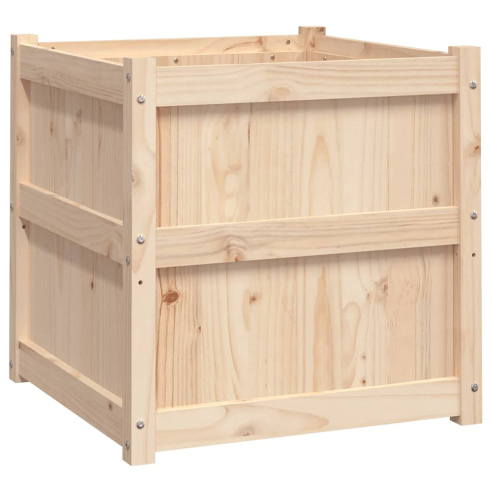 Jardinière d'extérieur d'extérieur 60x60x60 cm bois de pin massif