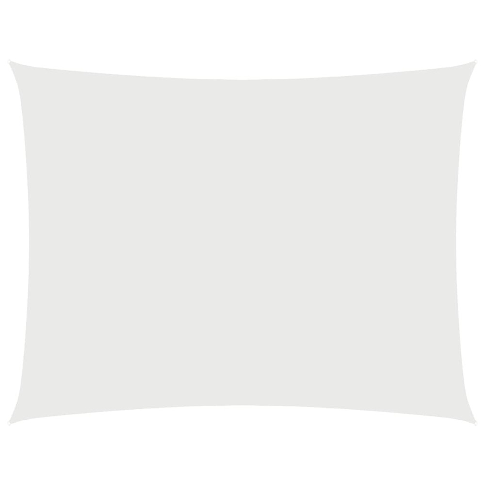 Voile de parasol tissu oxford rectangulaire 2x3,5 m blanc