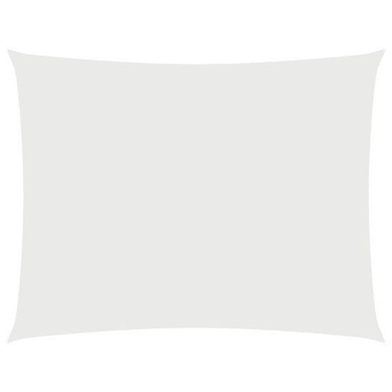 Voile de parasol tissu oxford rectangulaire 2x3,5 m blanc