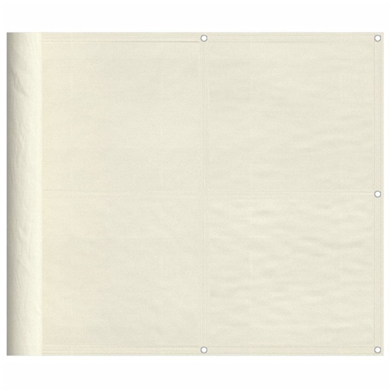 Écran de balcon crème 90x800 cm 100% polyester oxford