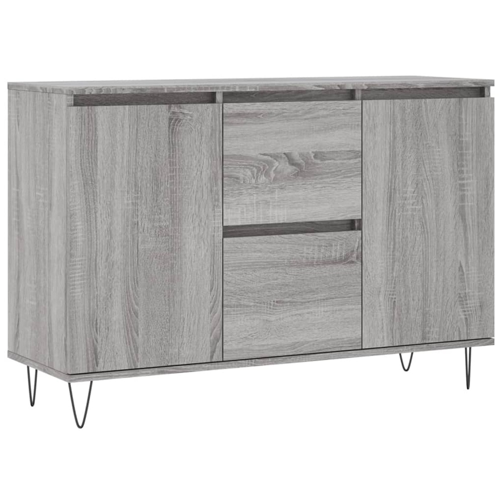 Buffet bahut commode armoire meuble de rangement organisateur cuisine salle de séjour salonsonoma 104 x 35 x 70 cm bois d'ing