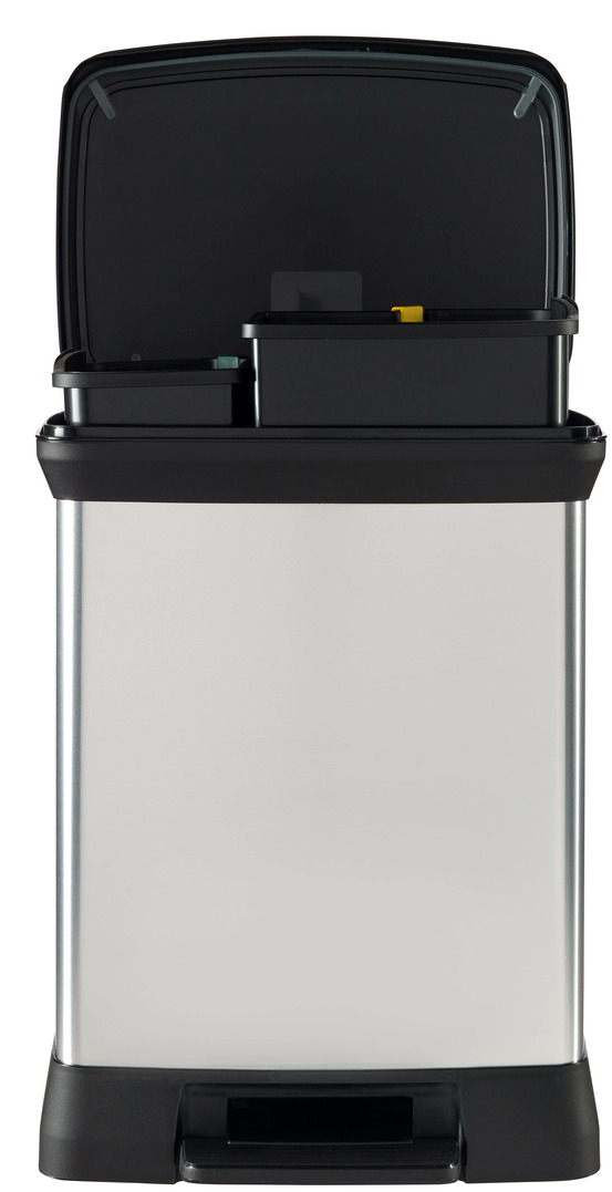 Decobin duo poubelle rectangulaire à pédale 30l (10l+18l) - veba
