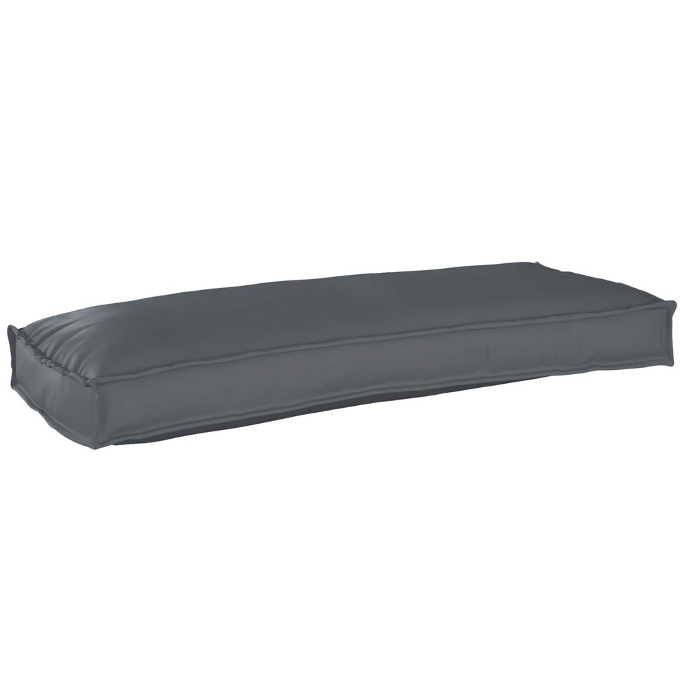 Coussin tissu oxford anthracite 100 x 40 x 8 cm