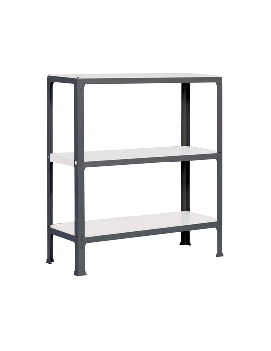Etagère légère sans vis officlick 3/400 wood a.m. Antracite/blanc antracite/blanc 1000x900x400 - simonrack