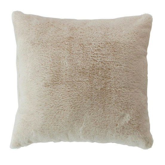 Coussin déco imitation fourrure