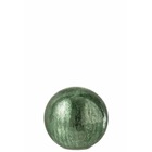 Boule led en verre vert 15x15x14 cm