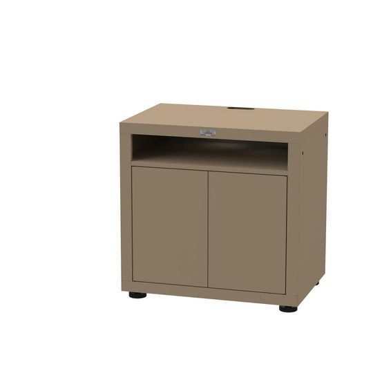 Meuble cuisson avec tablette, 80 x 55 cm taupe