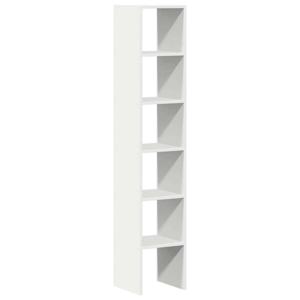 Bibliothèques 2 pcs empilable blanc 30x30x80 cm bois ingénierie