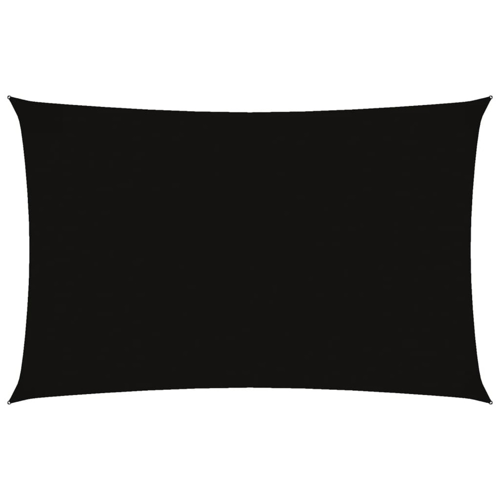 Voile de parasol tissu oxford rectangulaire 2,5x5 m noir