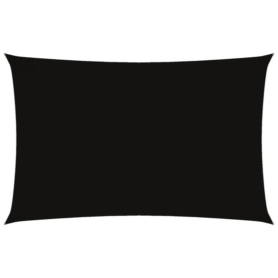 Voile de parasol tissu oxford rectangulaire 2,5x5 m noir
