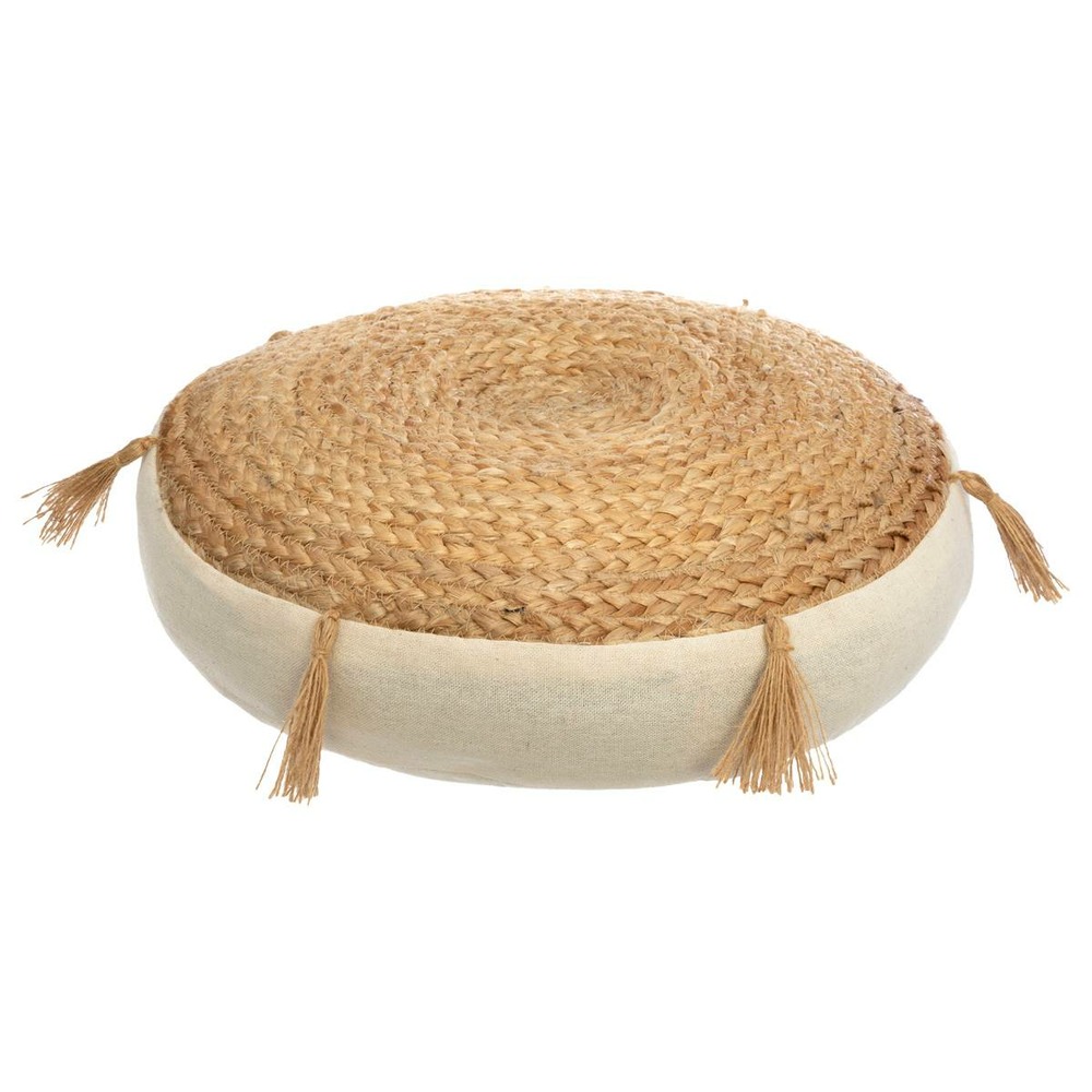 Coussin de sol rituality en jute d38 cm