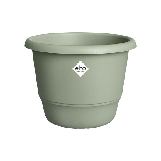 Pot de fleur rond - elho - amiga rond 55 - 55 l - ø 55 x h 51 cm - vert - extérieur