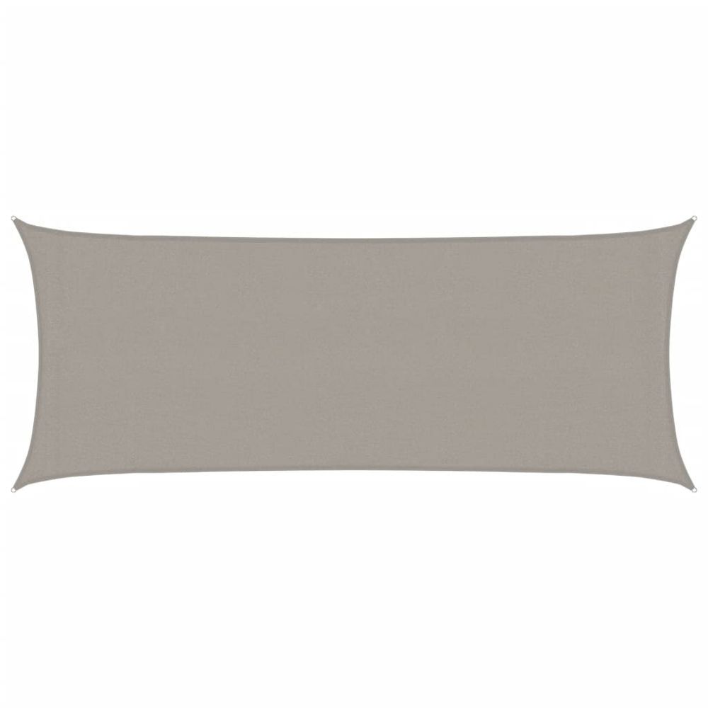 Voile d'ombrage 160 g/m² rectangulaire gris clair 2x4,5 m pehd