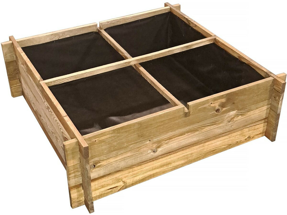 Carré potager en bois 