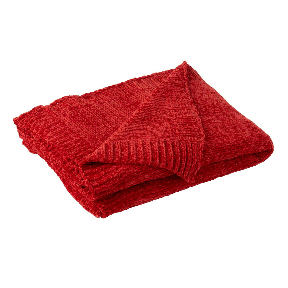 Plaid uni chenille 