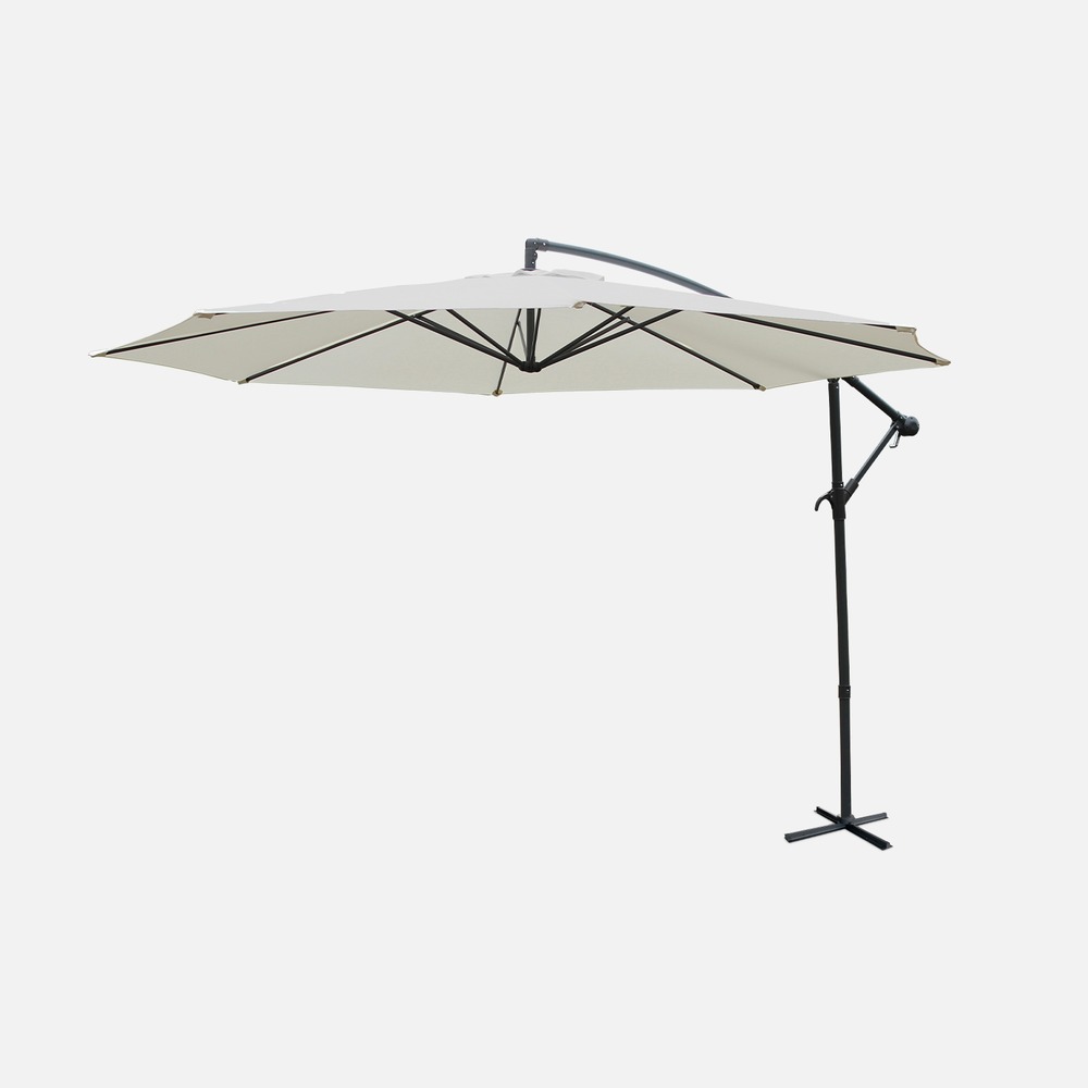 Parasol déporté rond hardelot diamètre 350cm excentré 8 baleines