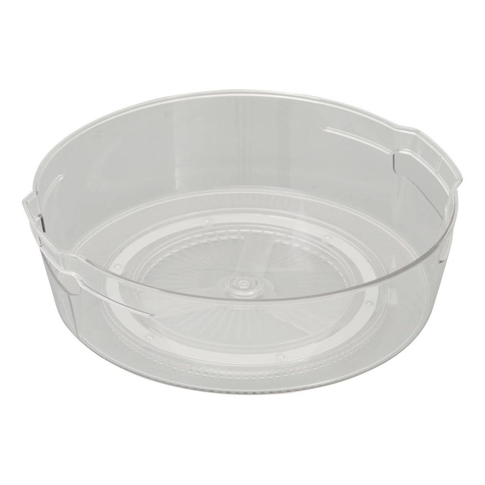 Organiseur rotatif smart fridge d29cm transparent avec anses