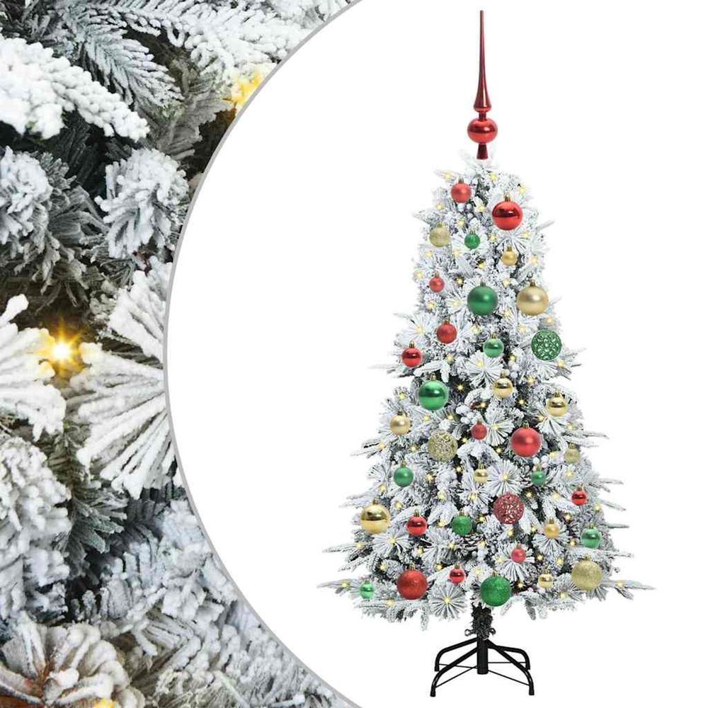 Sapin de noël artificiel à branches articulées blanc 120 cm