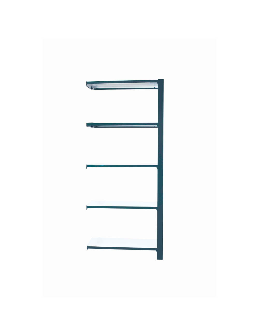 Etagère légère sans vis officlick 5/400 metal a.m. Antracite/blanc antracite/blanc 2100x900x400 - simonrack