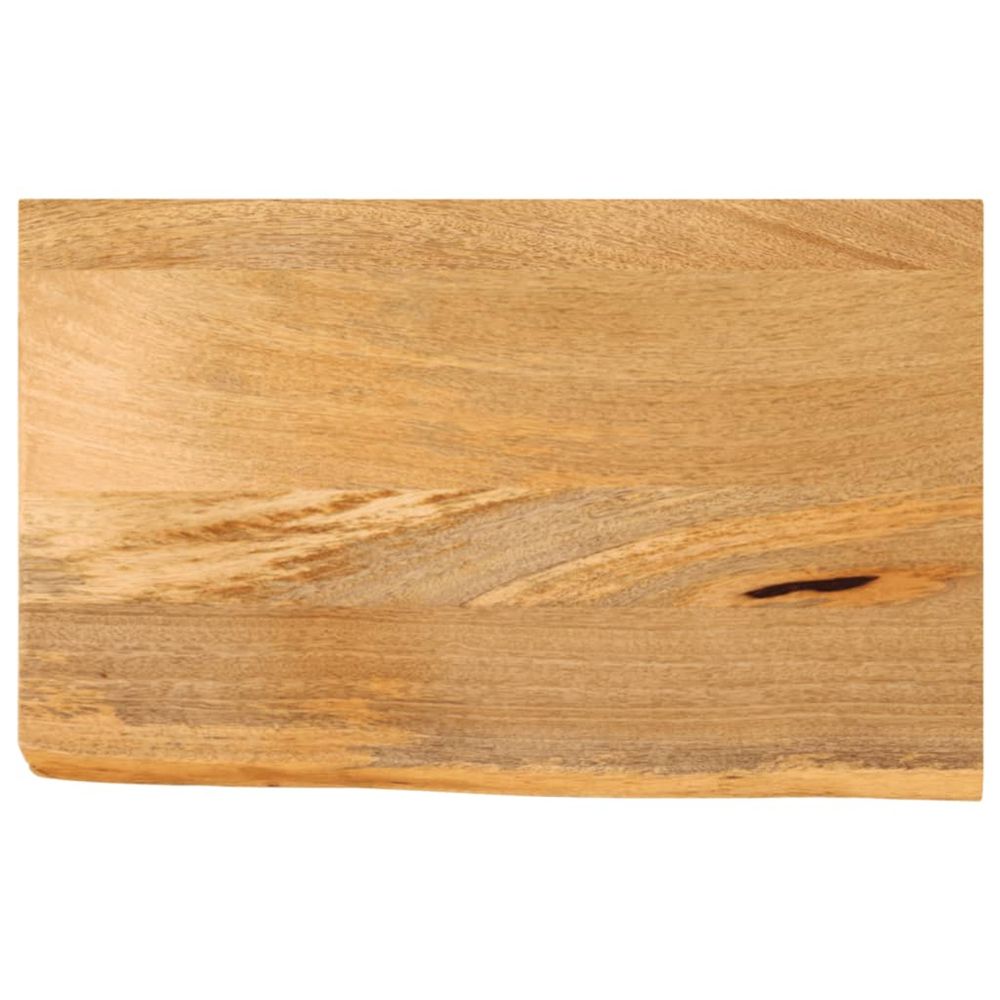 Dessus de table à bord vivant 40x30x2,5 cm bois massif manguier
