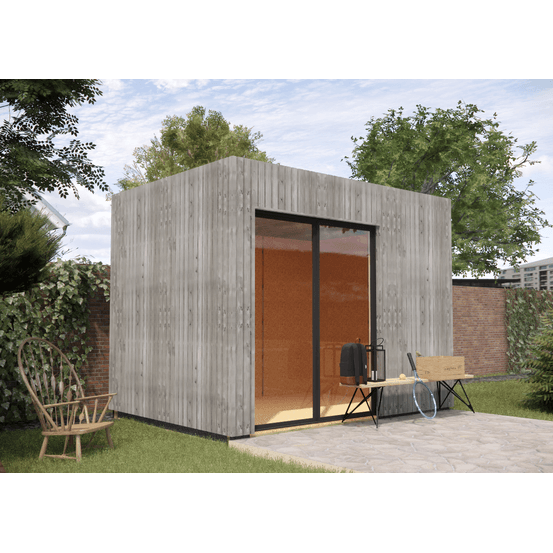 Studio de jardin 4 saisons en bois 3,3 x 2,4 x 2,7 m / isolation re2020 avec plancher isolé / menuiseries alu k-line