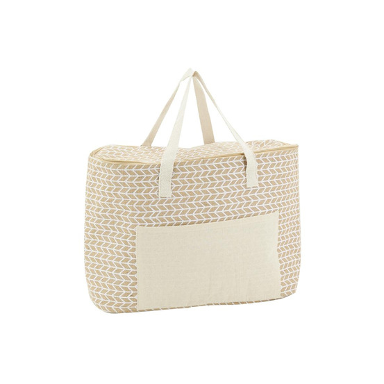 Sac lunch isotherme en jute geométrique 46x15x32