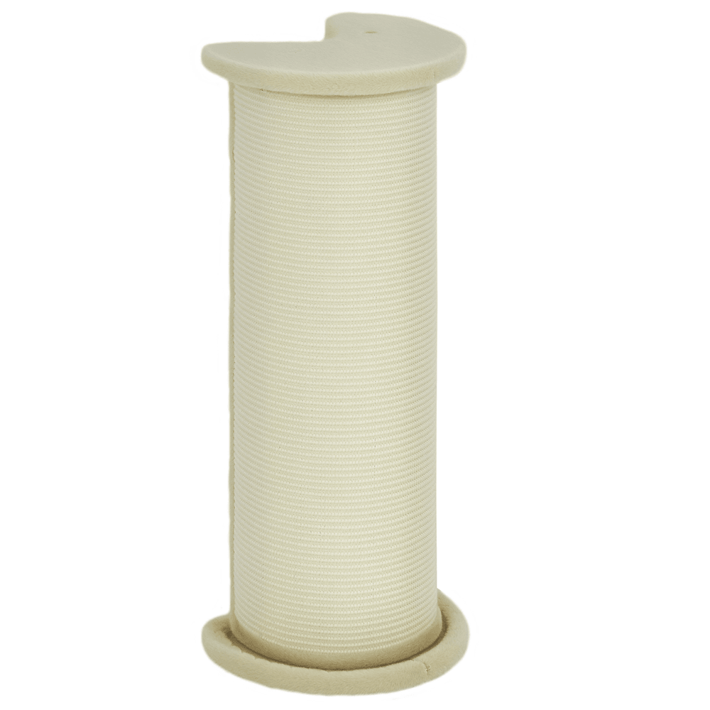 Griffoir d'angle chat sisal naturel protection meubles anti-basculement blanc 85cm