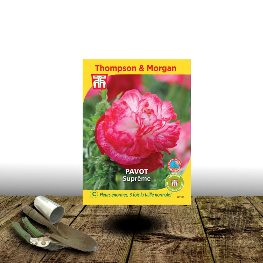Graines de pavot suprême - thompson & morgan sachet