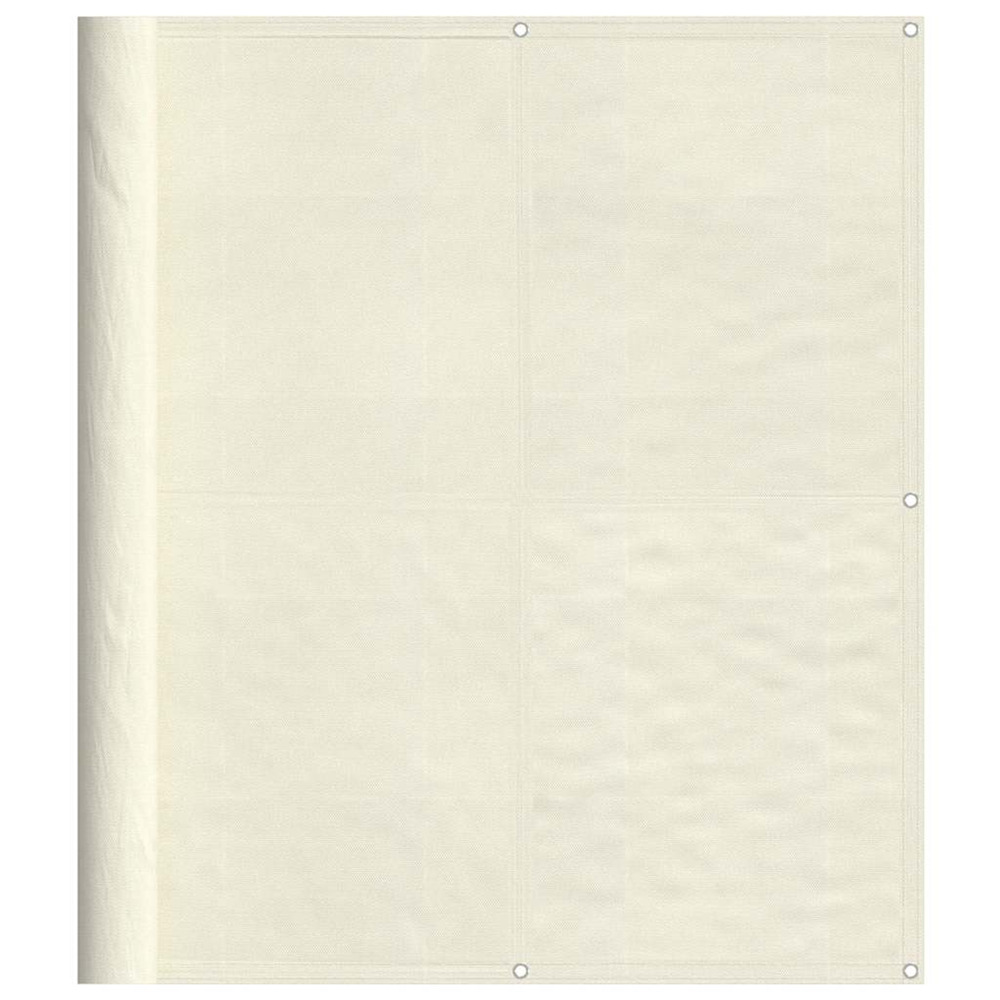 Écran de balcon crème 120x700 cm 100% polyester oxford
