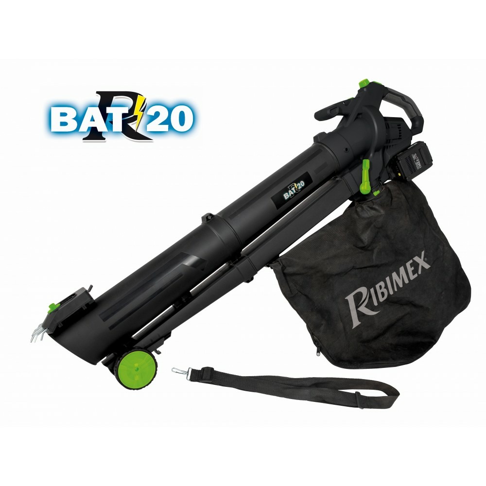 Aspirateur souffleur broyeur sans fil 40v (2x20v) - prbat20/asb1