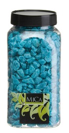 Mica decorations sable cailloux et coquillages steentjes - 1x1x20 cm - pierre - bleu