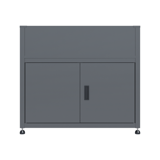 Armoire de jardin avec jardinière – acier galvanisé gris anthracite – idéale balcon & terrasse