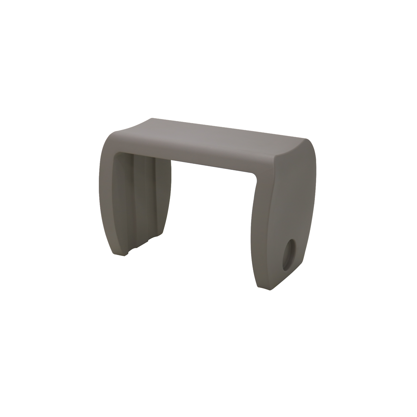 Tabouret/table basse vira 37x42cm h60cm. Polyéthylène rotomoulé ciment.