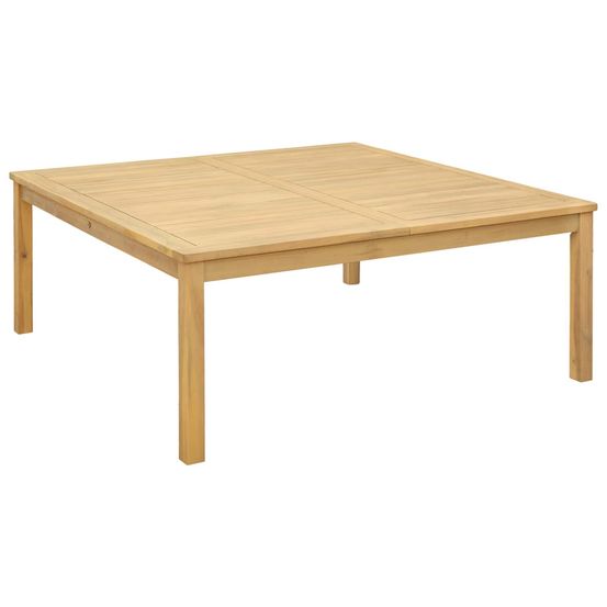 Table basse acacia clair 110 x 110 x 45 cm bois d'acacia massif