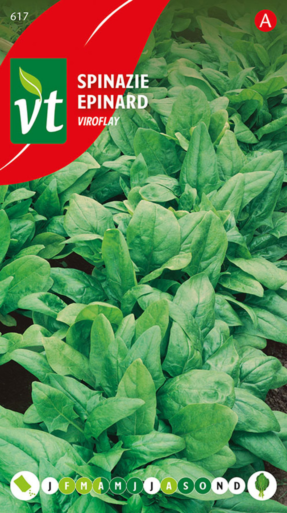 Epinard viroflay - ca. 14 gr (livraison gratuite)