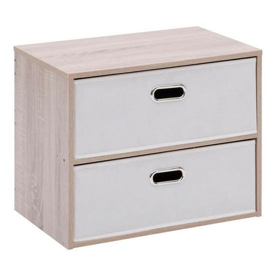 Commode 2 tiroirs paniers