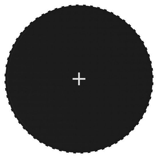Tapis de saut tissu noir pour trampoline rond de 3,66 m