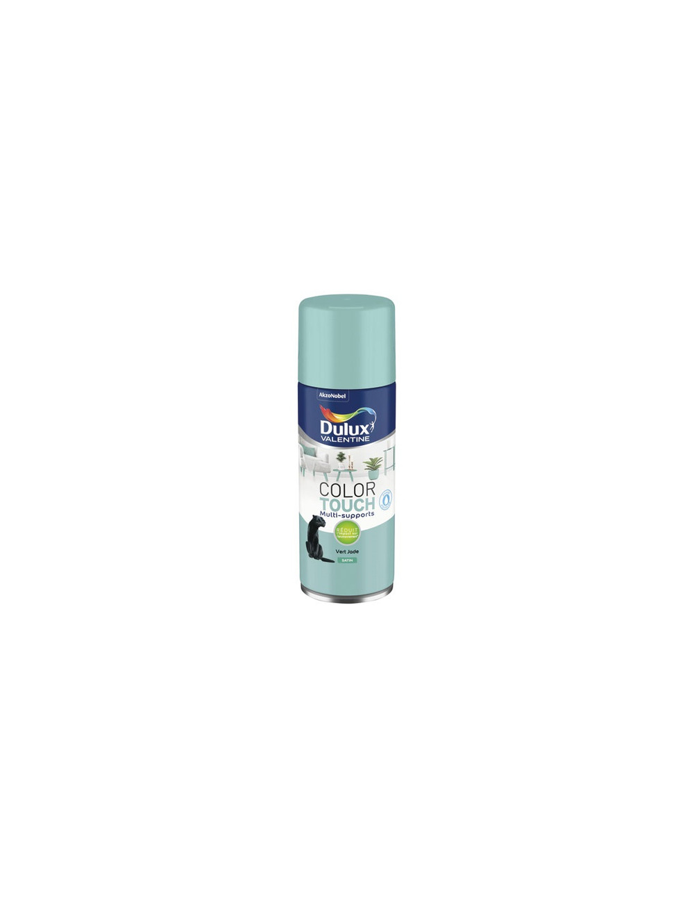 Aérosol color touch satin vert jade 400ml - dulux valentine