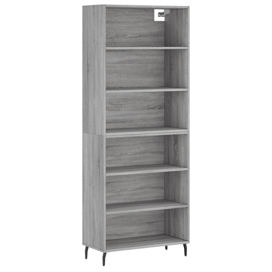 Buffet bahut commode armoire meuble de rangement organisateur cuisine salle de séjour salon sonoma 69,5 x 32,5 x 180 cm bois
