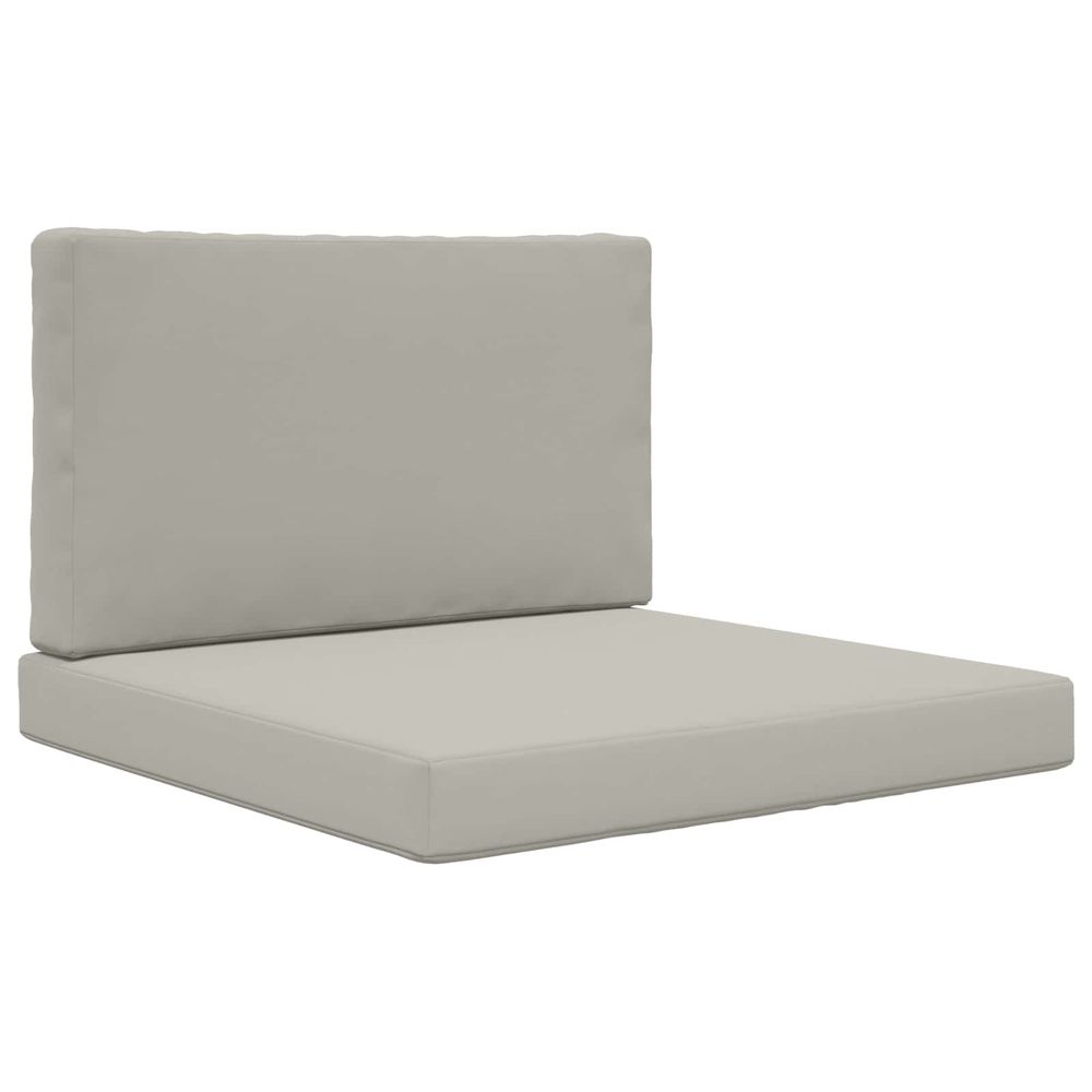 Coussin de canapé d'extérieur polyester gris 80 x 80 cm