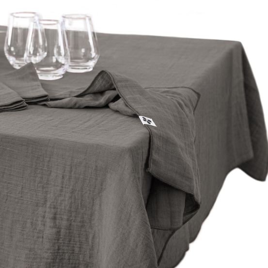 Nappe rectangle gaze de coton gaia