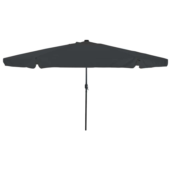 Parasol de jardin anthracite 395 x 395 x 245 cm polyester