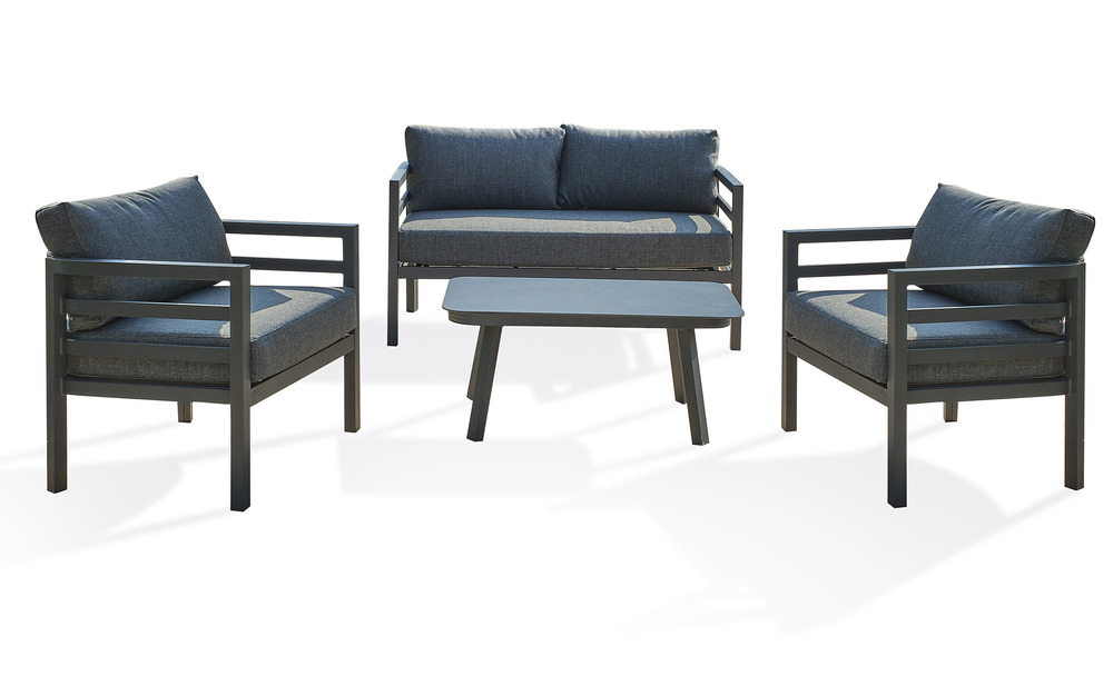 Salon de jardin lisbonne en aluminium