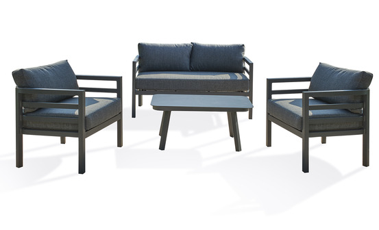 Salon de jardin lisbonne en aluminium