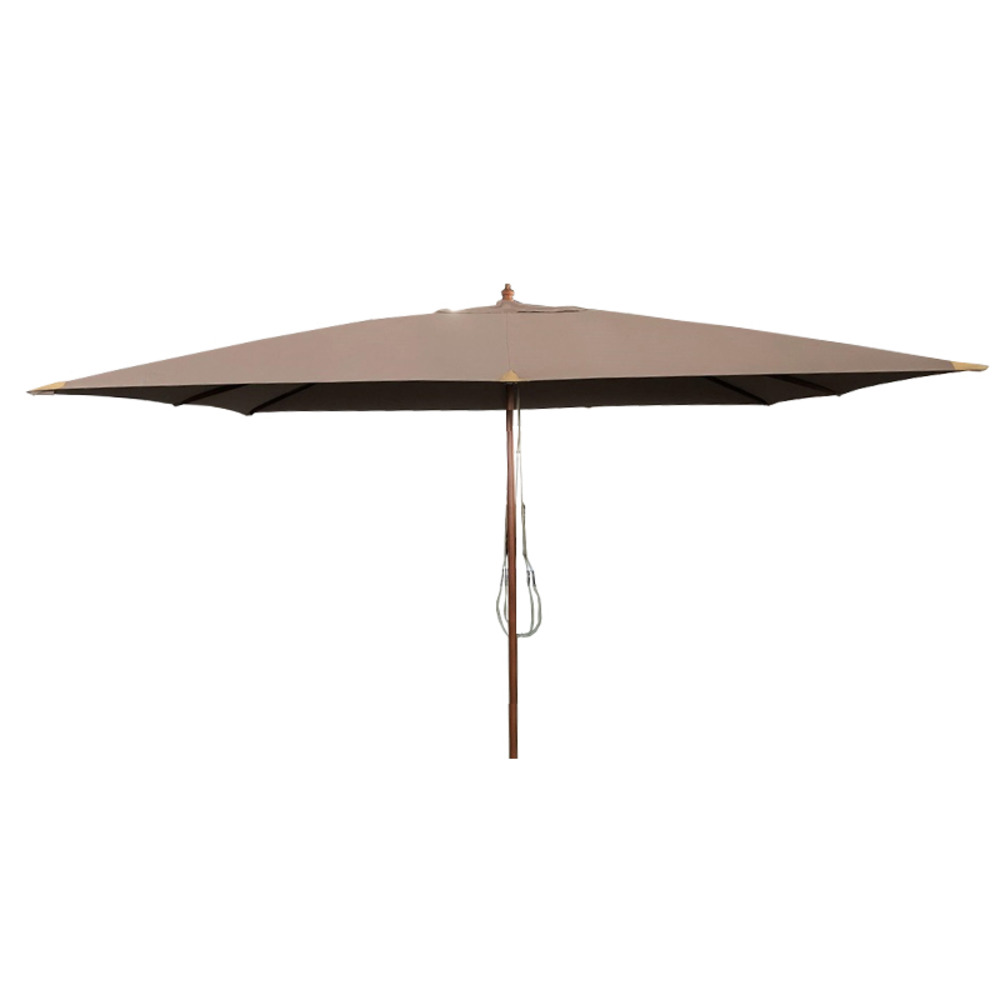 Parasol droit taupe 4x3 m pegasia