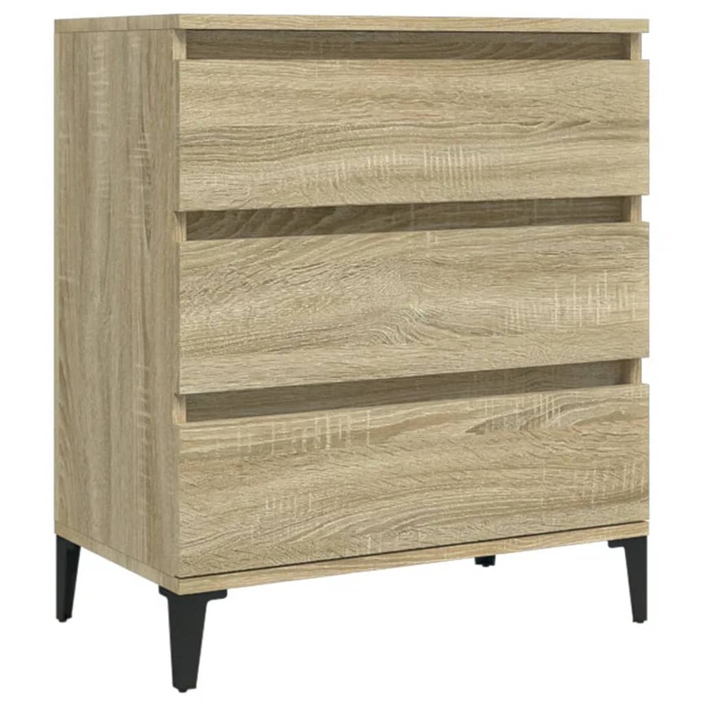 Buffet bahut commode armoire meuble de rangement organisateur cuisine salle de séjour salon sonoma 60 x 35 x 70 cm bois d'ing