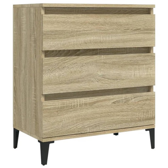 Buffet bahut commode armoire meuble de rangement organisateur cuisine salle de séjour salon sonoma 60 x 35 x 70 cm bois d'ing