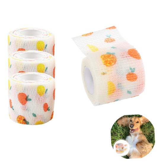 Bandage auto-adhésif pour chats et chiens - confort optimal 4pcs